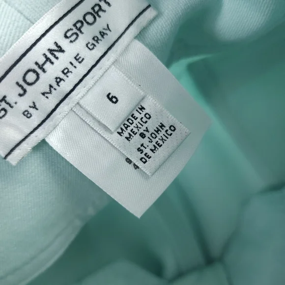 St. John Women's Light Blue Pants Sz 6 - Picture 6 of 15